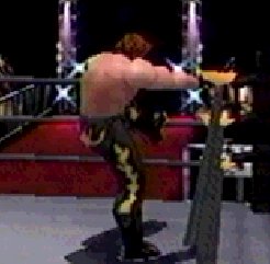 The Revenger climbs the ropes.